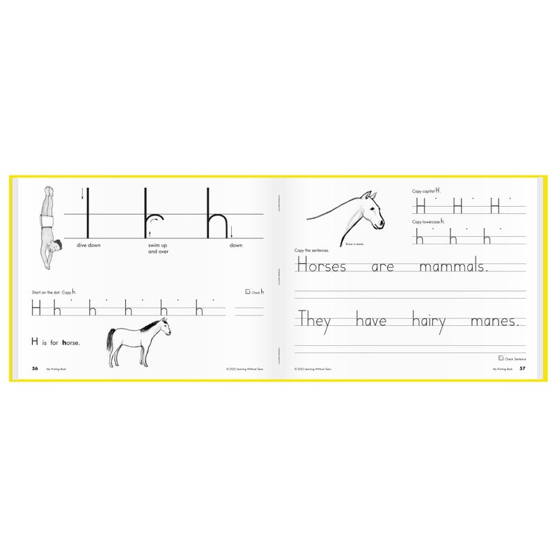 Learning Without Tears My Printing Book Student Workbook, Age 6+, 1st Grade+, Handwriting Practice, Writing Book, School & Home, Language Arts, Tutoring, Sensory - Image 5